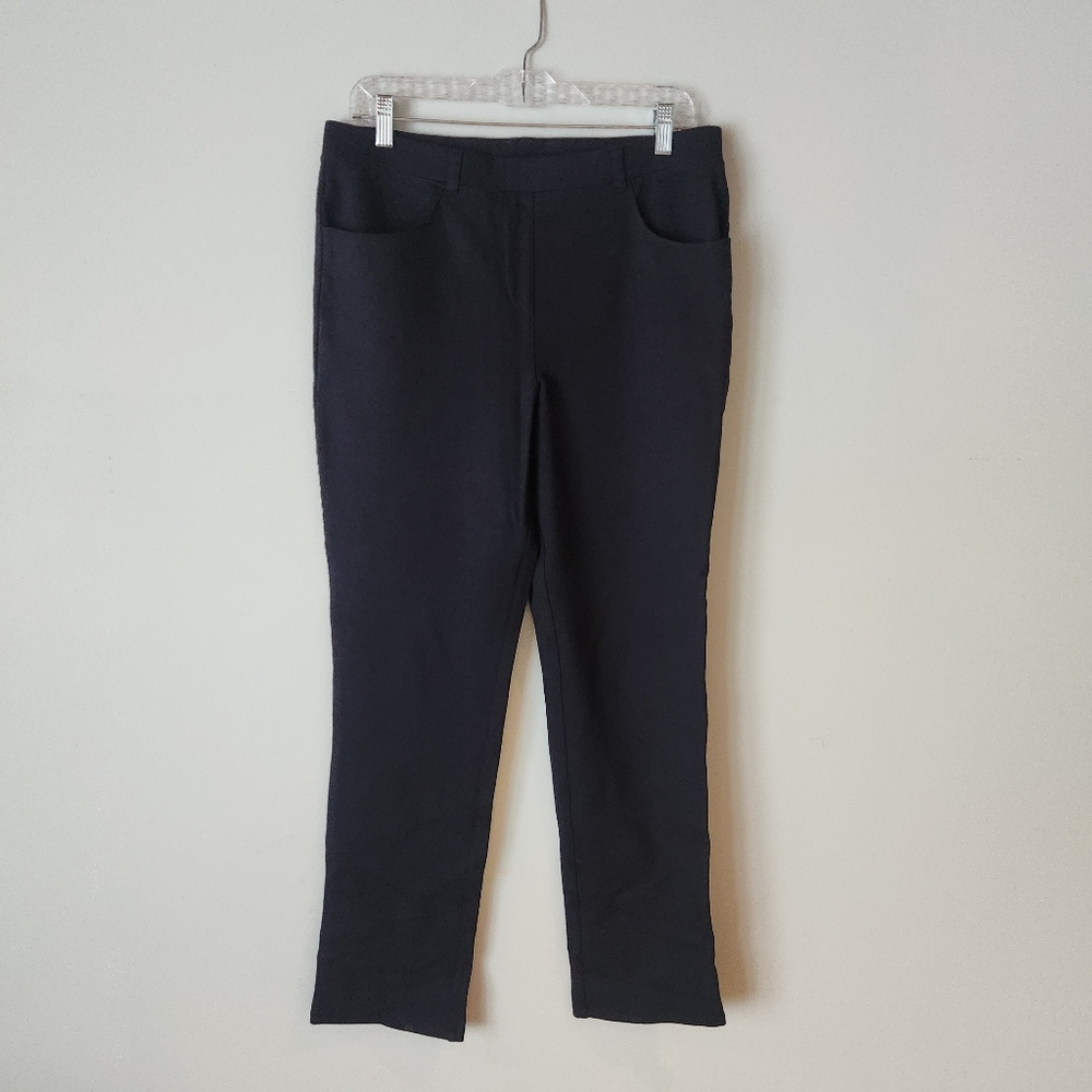 QUINCE Women Large Ultra-Stretch Ponte Straight Leg Pants